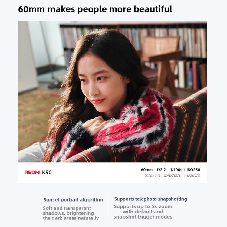 شاومي ريدمي K90، 16GB+256GB، شاشة 6.59 بوصة، Xiaomi HyperOS 3، سناب دراجون 8 إيليت ثماني النواة، NFC، شبكة: 5G، 16GB+256GB