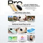هاتف vivo Y500 Pro، 8GB+256GB، شاشة 6.67 بوصة أندرويد 16 OriginOS 6 Dimensity 7400 ثماني النواة، OTG، NFC، شبكة: 5G، 8GB+256GB