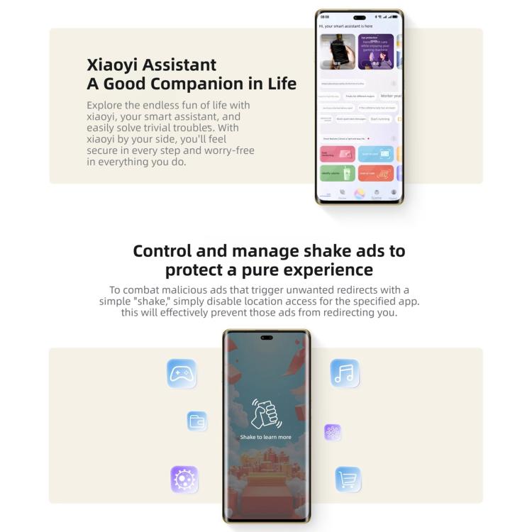هواوي إنجوي 70X إصدار بريميوم، 8 جيجابايت + 512 جيجابايت، بصمة شاشة، 6.78 بوصة HarmonyOS 4.2 كيرين 8000، شبكة: 4G، OTG، NFC، لا يدعم جوجل بلاي، 8 جيجابايت + 512 جيجابايت