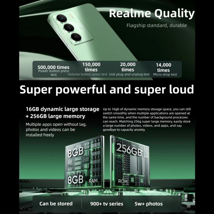 Realme V70, 6GB+128GB, 6.67 inch Realme UI 6.0 Android 15 Dimensity 6300 5G Octa Core, Network: 5G, 6GB+128GB