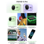 Huawei nova 15 Pro، زجاج كونلون، 12 جيجابايت + 256 جيجابايت، التعرف على بصمة جانبية، 6.84 بوصة HarmonyOS 6.0 Kirin 9010S ثماني النواة، NFC، OTG، لا يدعم Google Play، زجاج كونلون، 12 جيجابايت + 256 جيجابايت
