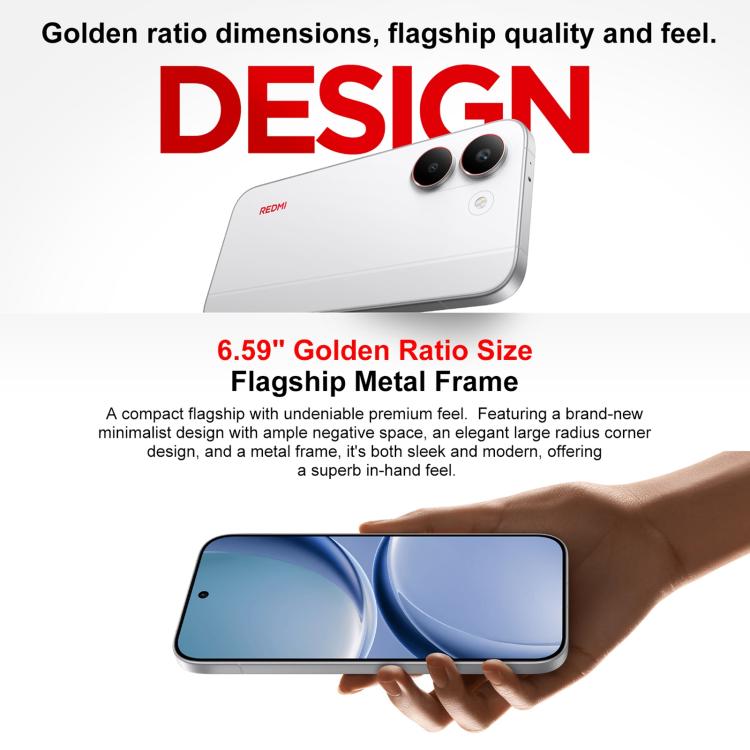 شاومي ريدمي توربو 5، 12 جيجابايت+256 جيجابايت، شاشة 6.59 بوصة Xiaomi HyperOS 3، Dimensity 8500-Ultra ثماني النواة، NFC، شبكة: 5G، 12 جيجابايت+256 جيجابايت