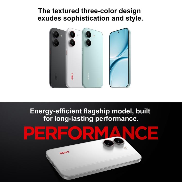شاومي REDMI Turbo 5، 16GB+256GB، شاشة 6.59 بوصة، Xiaomi HyperOS 3، Dimensity 8500-Ultra ثماني النواة، NFC، شبكة: 5G، 16GB+256GB