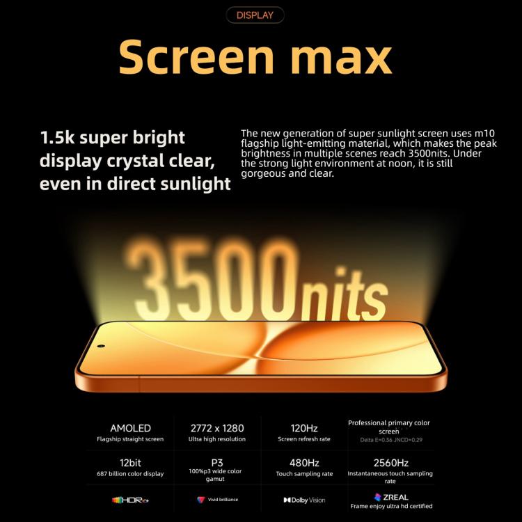 شاومي REDMI Turbo 5 Max، 16GB+256GB، شاشة 6.83 بوصة، Xiaomi HyperOS 3، Dimensity 9500s ثماني النواة، NFC، شبكة: 5G، 16GB+256GB