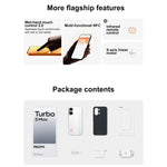 شاومي REDMI Turbo 5 Max، 16GB+512GB، شاشة 6.83 بوصة، Xiaomi HyperOS 3، Dimensity 9500s ثماني النواة، NFC، شبكة: 5G، 16GB+512GB