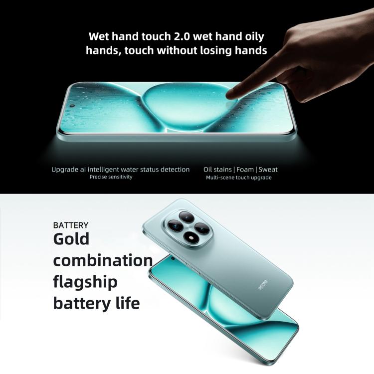 شاومي ريدمي نوت 15 برو+ 5G، 12GB+256GB، شاشة 6.83 بوصة، شاومي HyperOS 2، سناب دراجون 7s الجيل الرابع ثماني النواة، شبكة: 5G، NFC، 12GB+256GB