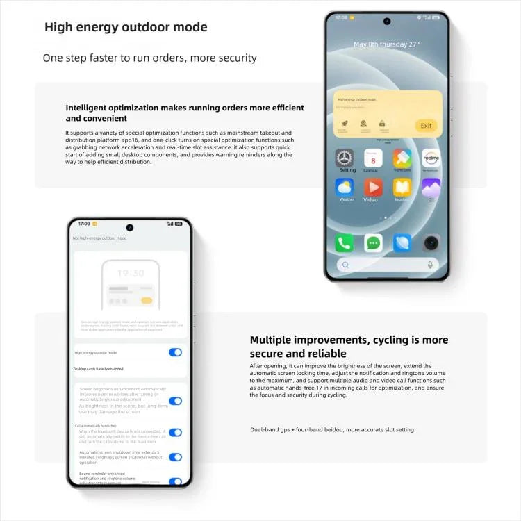 ريلمي نيو7 توربو، 12GB+512GB، شاشة 6.8 بوصة، أندرويد 15 / ريلمي UI 6.0، ميدياتيك Dimensity 9400e ثماني النواة، NFC، شبكة: 5G، دعم جوجل بلاي، 12GB+512GB