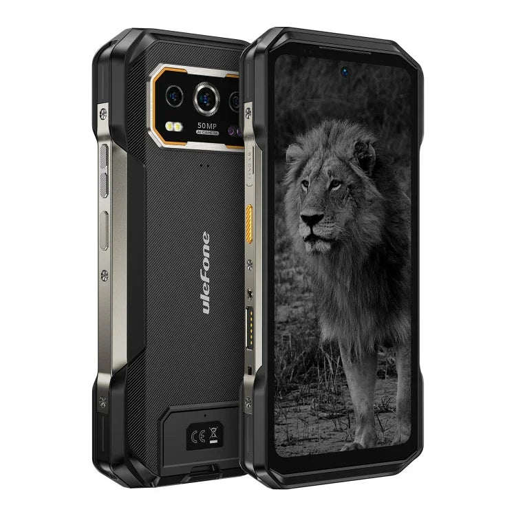 هاتف Ulefone Armor 27 Pro المتين، 12GB+256GB، رؤية ليلية، بطارية 10600mAh، شاشة 6.78 بوصة أندرويد 14 معالج MediaTek Dimensity 6300 ثماني النواة، شبكة: 5G، NFC، Armor 27 Pro