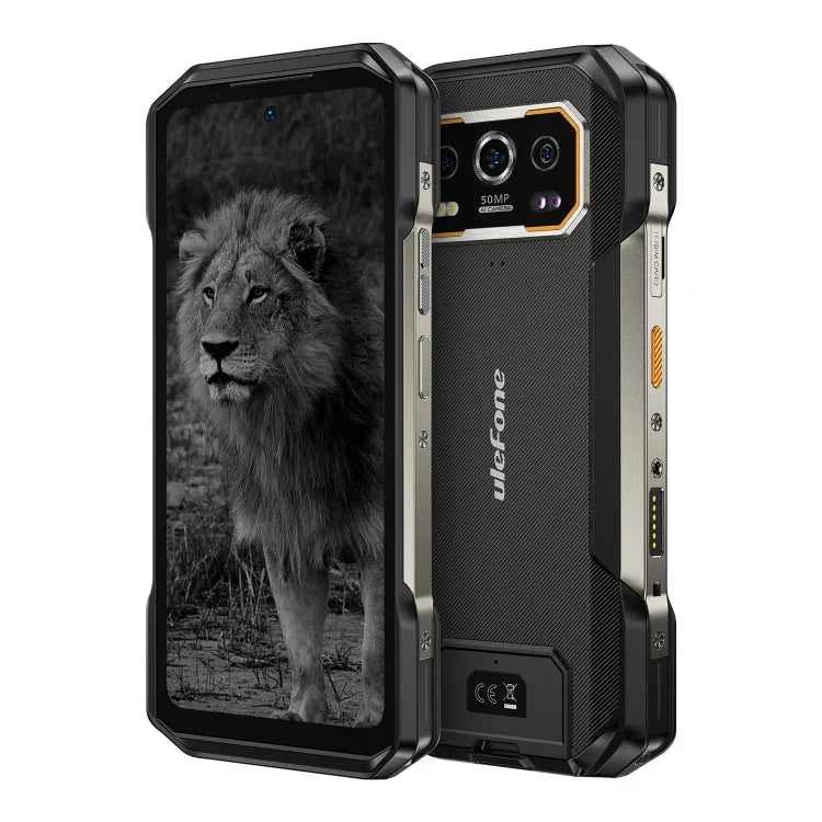 هاتف Ulefone Armor 27 Pro المتين، 12GB+256GB، رؤية ليلية، بطارية 10600mAh، شاشة 6.78 بوصة أندرويد 14 معالج MediaTek Dimensity 6300 ثماني النواة، شبكة: 5G، NFC، Armor 27 Pro