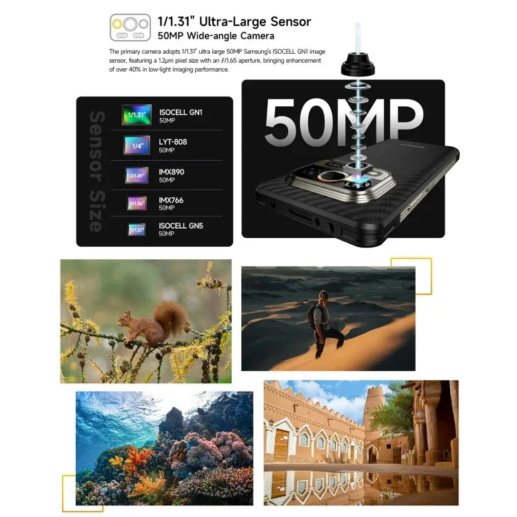 هاتف Ulefone Armor 25T المتين، 6GB+256GB، تصوير حراري، شاشة 6.78 بوصة أندرويد 14 معالج MediaTek Helio G99 ثماني النواة، شبكة: 4G، NFC، OTG، Armor 25T
