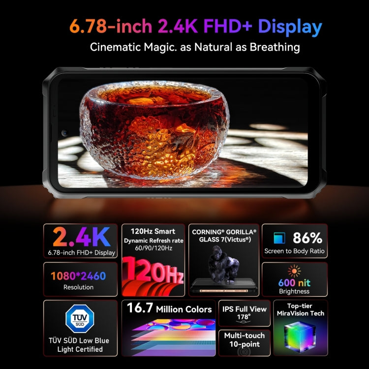 بلاكفيو BL9000 Pro 5G، كاميرا تصوير حراري، 12GB+512GB، IP68/IP69K/MIL-STD-810H، شاشة 6.78 بوصة أندرويد 14 ميدياتيك ديمينسيتي 8020 ثماني النواة، شبكة: 5G، NFC، OTG، BL9000 Pro 5G 12GB+512GB