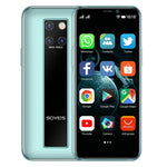 التعرف على الوجه، شاشة 3.46 بوصة أندرويد 9.0 MTK6739CW رباعي النواة حتى 1.28GHz، شريحتي اتصال، بلوتوث، واي فاي، GPS، شبكة 4G، 3GB+64GB