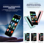 التعرف على الوجه، شاشة 3.46 بوصة أندرويد 9.0 MTK6739CW رباعي النواة حتى 1.28GHz، شريحتي اتصال، بلوتوث، واي فاي، GPS، شبكة 4G، 3GB+64GB
