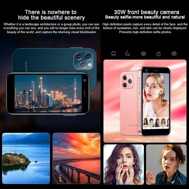 SOYES XS12، 3GB+32GB، شاشة 3.0 بوصة، أندرويد 9.0، MTK6737M رباعي النواة حتى 1.1GHz، بلوتوث، واي فاي، FM، شبكة: 4G، شريحتي اتصال، 3GB+32GB
