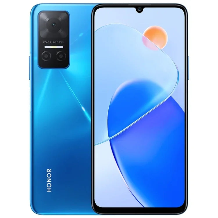 ثلاث كاميرات خلفية، التعرف على بصمة الإصبع الجانبية، بطارية 5000mAh، شاشة 6.74 بوصة Magic UI 5.0 (Android 11) MediaTek Dimensity 700 ثماني النواة حتى 2.2GHz، شبكة 5G، OTG، لا يدعم Google Play، 8GB+128GB