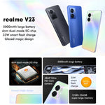 كاميرتان خلفيتان، التعرف على بصمة الإصبع من الجانب، بطارية 5000mAh، شاشة 6.58 بوصة Realme UI 3.0 / أندرويد 12، MediaTek Dimensity 810 ثماني النواة حتى 2.4GHz، شبكة: 5G، دعم جوجل بلاي، 12GB+256GB