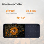 هاتف أندرويد 12 بشاشة 3.54 بوصة، معالج Helio G85 ثماني النواة، شبكة 4G، OTG، تحكم عن بعد بالأشعة تحت الحمراء، شريحة SIM واحدة، يدعم Google Play، 4 جيجابايت + 64 جيجابايت