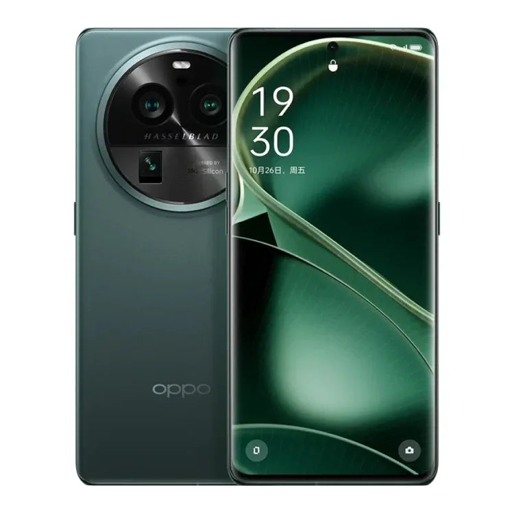 كاميرات خلفية ثلاثية، شاشة 6.82 بوصة ColorOS 13.1 مع معالج كوالكوم سنابدراجون 8 Gen 2 ثماني النواة بسرعة تصل إلى 3.187 جيجاهرتز، شبكة: 5G، يدعم جوجل بلاي، Find X6 Pro 12GB+256GB