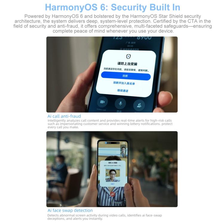 هواوي إنجوي 90 بلس، 8 جيجابايت + 256 جيجابايت، بصمة جانبية، شاشة 6.67 بوصة HarmonyOS 6.0، كيرين 8000، OTG، لا يدعم جوجل بلاي، 8 جيجابايت + 256 جيجابايت