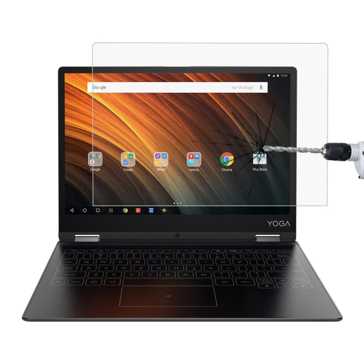 فيلم زجاج مقسّى كامل الشاشة بصلابة سطح 9H وسمك 0.4mm لجهاز Lenovo YOGA A12، Yoga A12