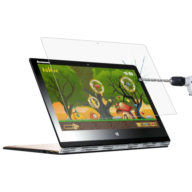 فيلم زجاج مقسّى كامل الشاشة بسمك 0.4mm وصلابة سطح 9H لجهاز Lenovo YOGA 3 Pro بقياس 13.3 بوصة، Yoga 3 Pro