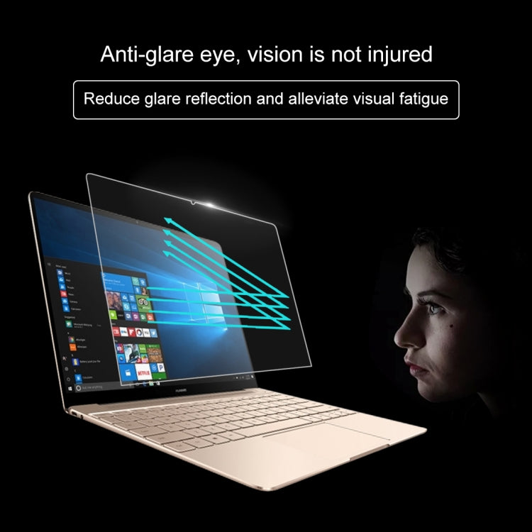 فيلم زجاج مقسّى كامل الشاشة بصلابة سطح 9H وسمك 0.4mm لجهاز Huawei MateBook X مقاس 13.3 بوصة، MateBook X مقاس 13.3 بوصة