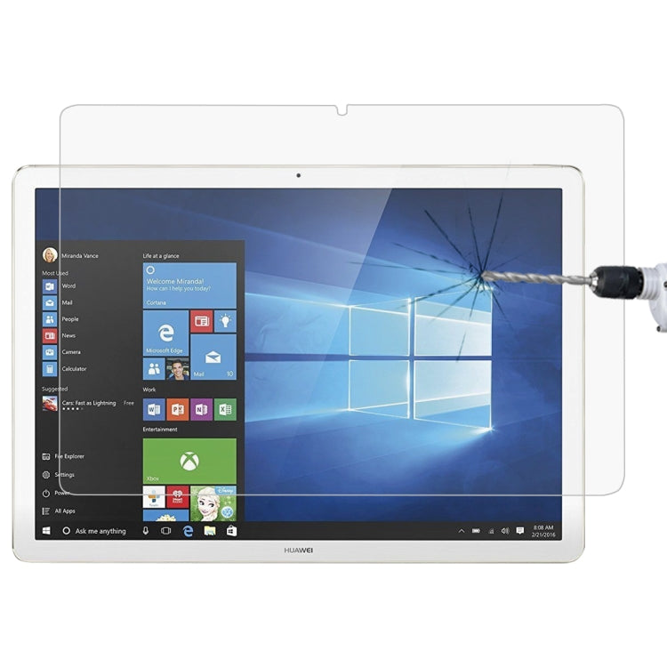 فيلم زجاج مقسّى كامل الشاشة بصلابة سطح 9H وسمك 0.4mm لجهاز Huawei MateBook، MateBook