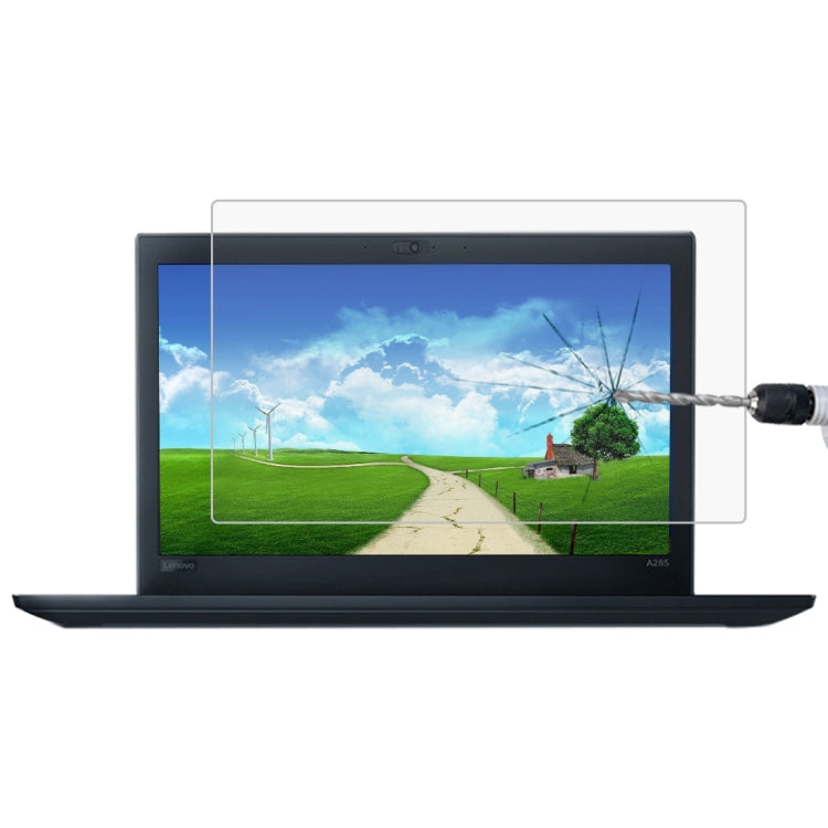 فيلم زجاج مقسّى كامل الشاشة بصلابة سطح 9H وسمك 0.4mm لجهاز Lenovo ThinkPad A285 مقاس 12.5 بوصة، Lenovo A285