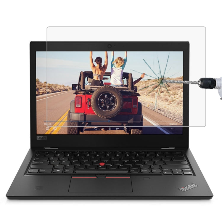 فيلم زجاج مقسّى كامل الشاشة بصلابة سطح 9H وسمك 0.4mm لجهاز Lenovo ThinkPad L380 Yoga مقاس 13.3 بوصة، L380 Yoga
