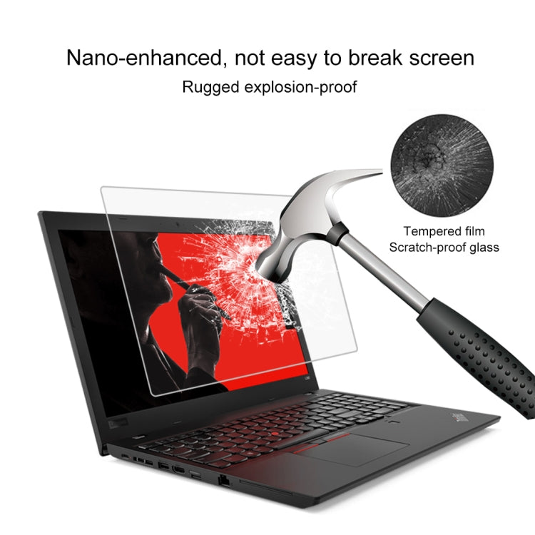 فيلم زجاج مقسى كامل الشاشة بصلابة سطح 9H لجهاز Lenovo ThinkPad L580 مقاس 15.6 بوصة، Lenovo L580