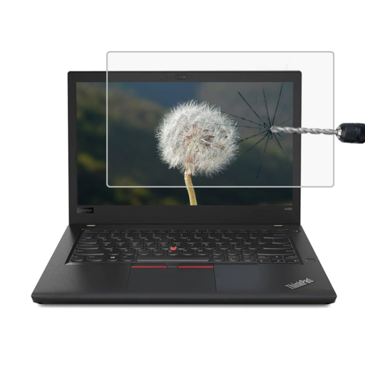 فيلم زجاج مقسّى كامل الشاشة بسمك 0.4mm وصلابة سطح 9H لجهاز Lenovo ThinkPad A485 بقياس 14 بوصة، Lenovo A485