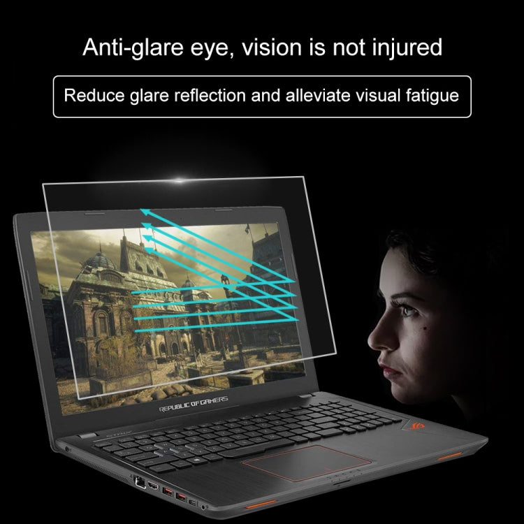 فيلم حماية شاشة لابتوب زجاج مقسّى عالي الدقة لجهاز ASUS ROG GL553VE بقياس 15.6 بوصة، لجهاز ASUS ROG GL553VE بقياس 15.6 بوصة