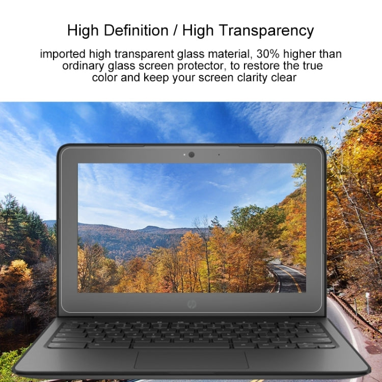 فيلم حماية شاشة لابتوب زجاج مقسّى عالي الدقة لجهاز HP Chromebook 11 G6 EE بقياس 11.6 بوصة، لجهاز HP Chromebook 11 G6 EE بقياس 11.6 بوصة