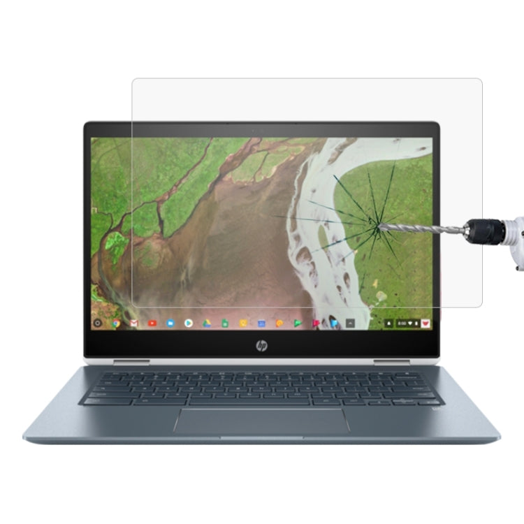 فيلم حماية شاشة لابتوب زجاج مقسّى عالي الدقة لجهاز HP Chromebook x360 - 14-da0021nr بقياس 14 بوصة، لجهاز HP Chromebook x360 - 14-da0021nr بقياس 14 بوصة