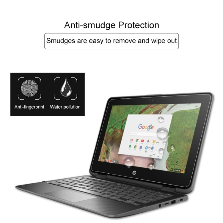 فيلم حماية شاشة لابتوب زجاج مقسّى عالي الدقة لجهاز HP Chromebook x360 11 G1 EE بقياس 11.6 بوصة، لجهاز HP Chromebook x360 11 G1 EE بقياس 11.6 بوصة