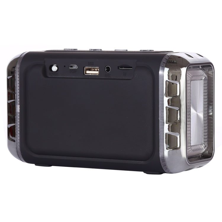 مكبر صوت لاسلكي محمول LN-22 DC 5V مع مكالمات بدون استخدام اليدين وضوء LED ملون مزدوج، يدعم USB وبطاقة TF و3.5 مم AUX، LN-22