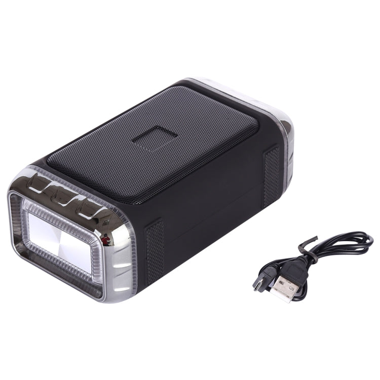 مكبر صوت لاسلكي محمول LN-22 DC 5V مع مكالمات بدون استخدام اليدين وضوء LED ملون مزدوج، يدعم USB وبطاقة TF و3.5 مم AUX، LN-22