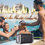 مكبر صوت لاسلكي محمول LN-22 DC 5V مع مكالمات بدون استخدام اليدين وضوء LED ملون مزدوج، يدعم USB وبطاقة TF و3.5 مم AUX، LN-22