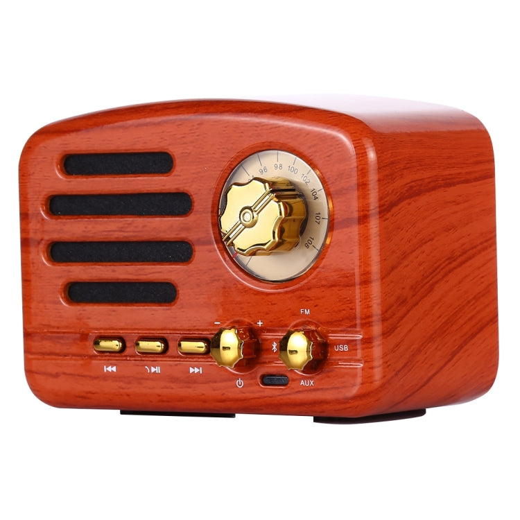 مكبر صوت راديو HiFi بلوتوث رجعي Angel MA-1500 مع ضوء LED ملون، يدعم USB وFM و3.5 مم AUX