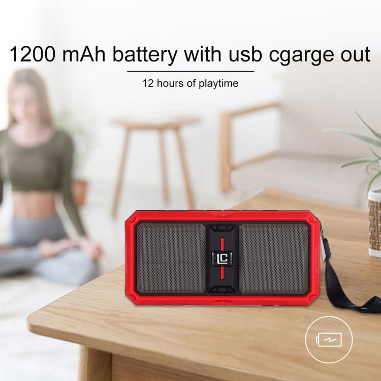 مكبر صوت بلوتوث لاسلكي محمول G36 DC 5V مع مكالمات بدون استخدام اليدين، يدعم USB وبطاقة TF ومدخل AUX 3.5 مم وراديو FM، G36