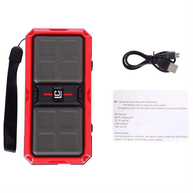 مكبر صوت بلوتوث لاسلكي محمول G36 DC 5V مع مكالمات بدون استخدام اليدين، يدعم USB وبطاقة TF ومدخل AUX 3.5 مم وراديو FM، G36