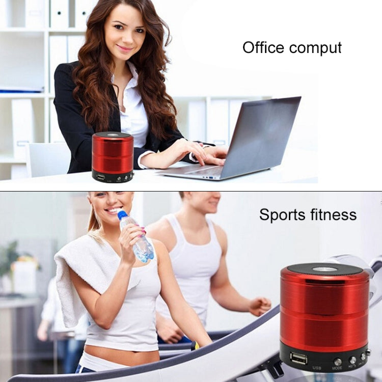 مكبر صوت Bluetooth طراز WS-887 مع حبل معصم، يدعم المكالمات بدون استخدام اليدين وراديو FM وقرص U وبطاقة TF ومدخل AUX