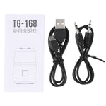 مكبر صوت ستيريو لاسلكي محمول T&G TG168 بتقنية Bluetooth V5.0 مع مقبض، ميكروفون مدمج، يدعم إضاءة LED متوهجة وبطاقة TF وقرص U ومدخل AUX وراديو FM، TG168