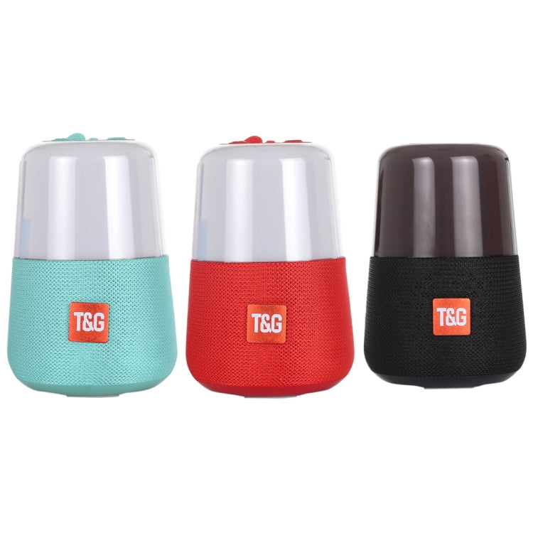 مكبر صوت ستيريو لاسلكي محمول T&G TG168 بتقنية Bluetooth V5.0 مع مقبض، ميكروفون مدمج، يدعم إضاءة LED متوهجة وبطاقة TF وقرص U ومدخل AUX وراديو FM، TG168