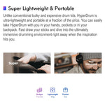 آلة طبول افتراضية ذكية محمولة Hyperdrum مع استشعار حركي، آلة طبول افتراضية Hyperdrum