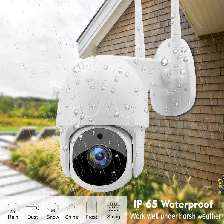 كاميرا IP لاسلكية مقاومة للماء Tuya QX45 بدقة 1080P كاملة IP65 2.4G، تدعم كشف الحركة والصوت ثنائي الاتجاه والرؤية الليلية وبطاقة TF، قابس أسترالي، تدعم كشف الحركة