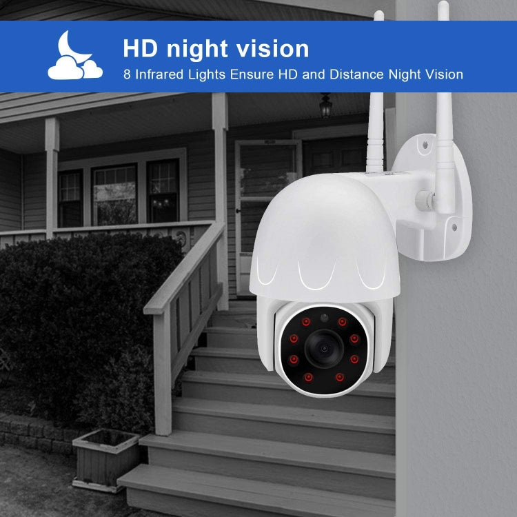 كاميرا IP لاسلكية مقاومة للماء Tuya QX45 بدقة 1080P كاملة IP65 2.4G، تدعم كشف الحركة والصوت ثنائي الاتجاه والرؤية الليلية وبطاقة TF، قابس أسترالي، تدعم كشف الحركة