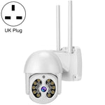 كاميرا IP لاسلكية مقاومة للماء Tuya QX56 بدقة 3.0 مليون بكسل IP66 2.4G، تدعم Amazon Alexa وGoogle Home وكشف الحركة والصوت ثنائي الاتجاه والرؤية الليلية الملونة الكاملة وبطاقة TF، قابس أوروبي، تدعم Amazon Alexa وGoogle Home