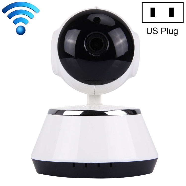 كاميرا IP ذكية لاسلكية V380 HD بدقة 1280 × 720 بكسل 1.0 ميجابكسل قابلة للدوران 360 درجة، تدعم بطاقة TF، صوت ثنائي الاتجاه، V380