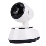 كاميرا IP ذكية لاسلكية V380 HD بدقة 1280 × 720 بكسل 1.0 ميجابكسل قابلة للدوران 360 درجة، تدعم بطاقة TF، صوت ثنائي الاتجاه، V380